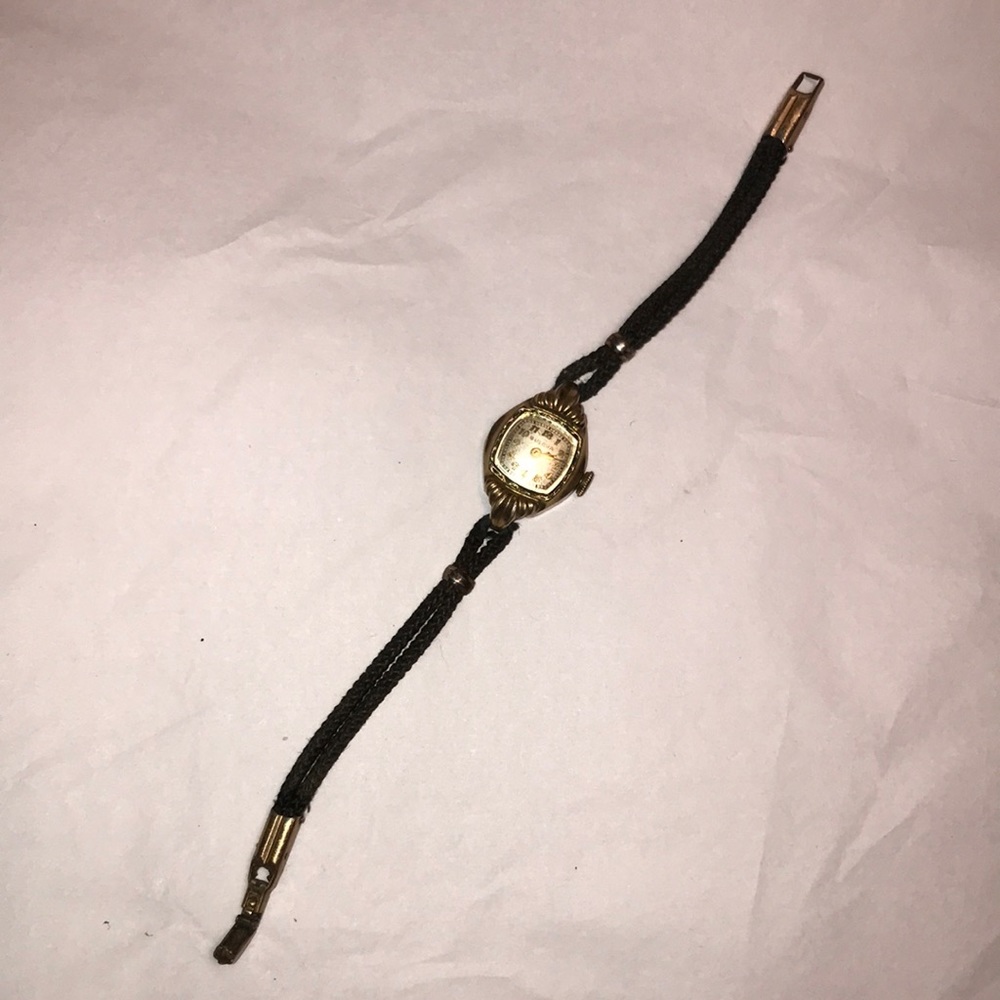 1953 Gold Filled Bulova L3 Self Winding Ladies Watch,  with safety chain Vintage